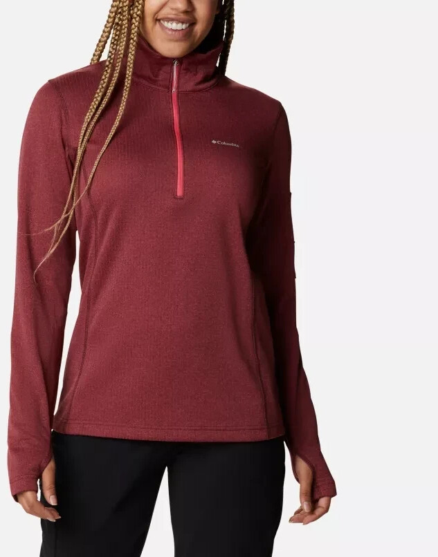 Columbia Park View™ 1/2 Zip Women bright geranium heather