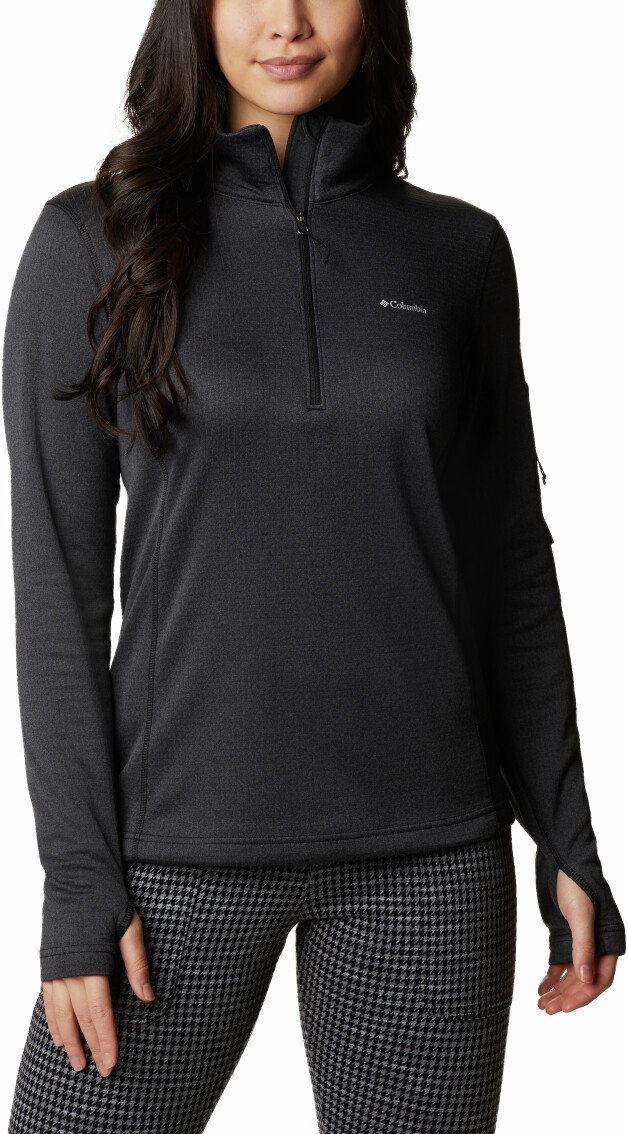 Columbia Park View™ 1/2 Zip Women black heather