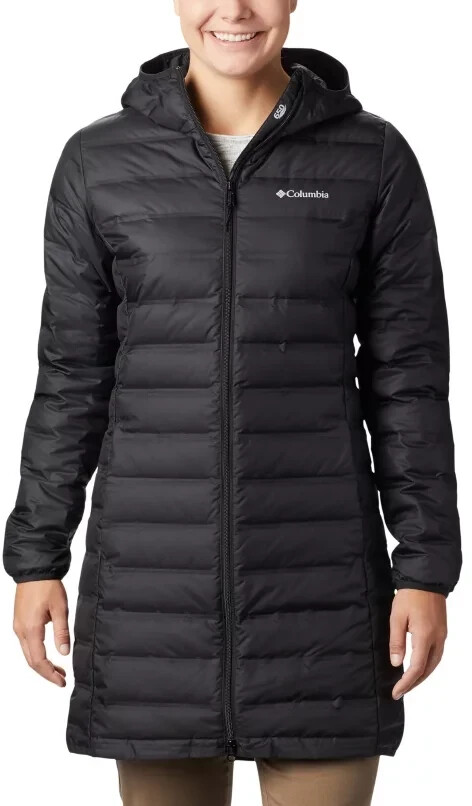 Columbia Lake 22 Down Long Hooded Jacket Woman black