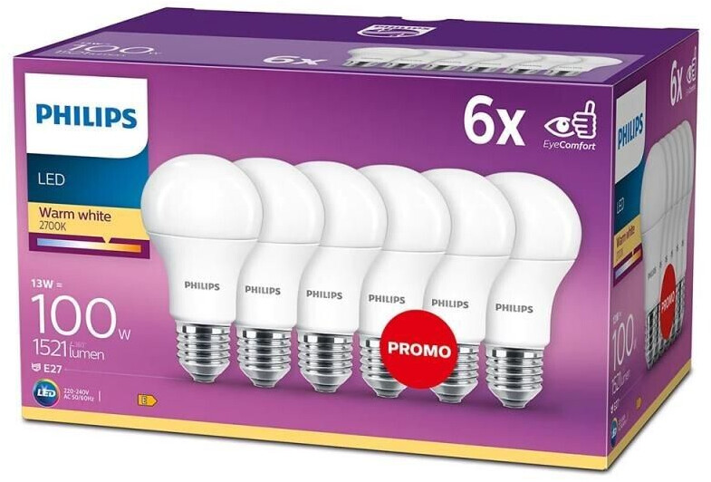 Philips LED Froted E27 13W 1521lm WW Sechserpack 929001234591 ab 35 90 Preisvergleich bei idealo