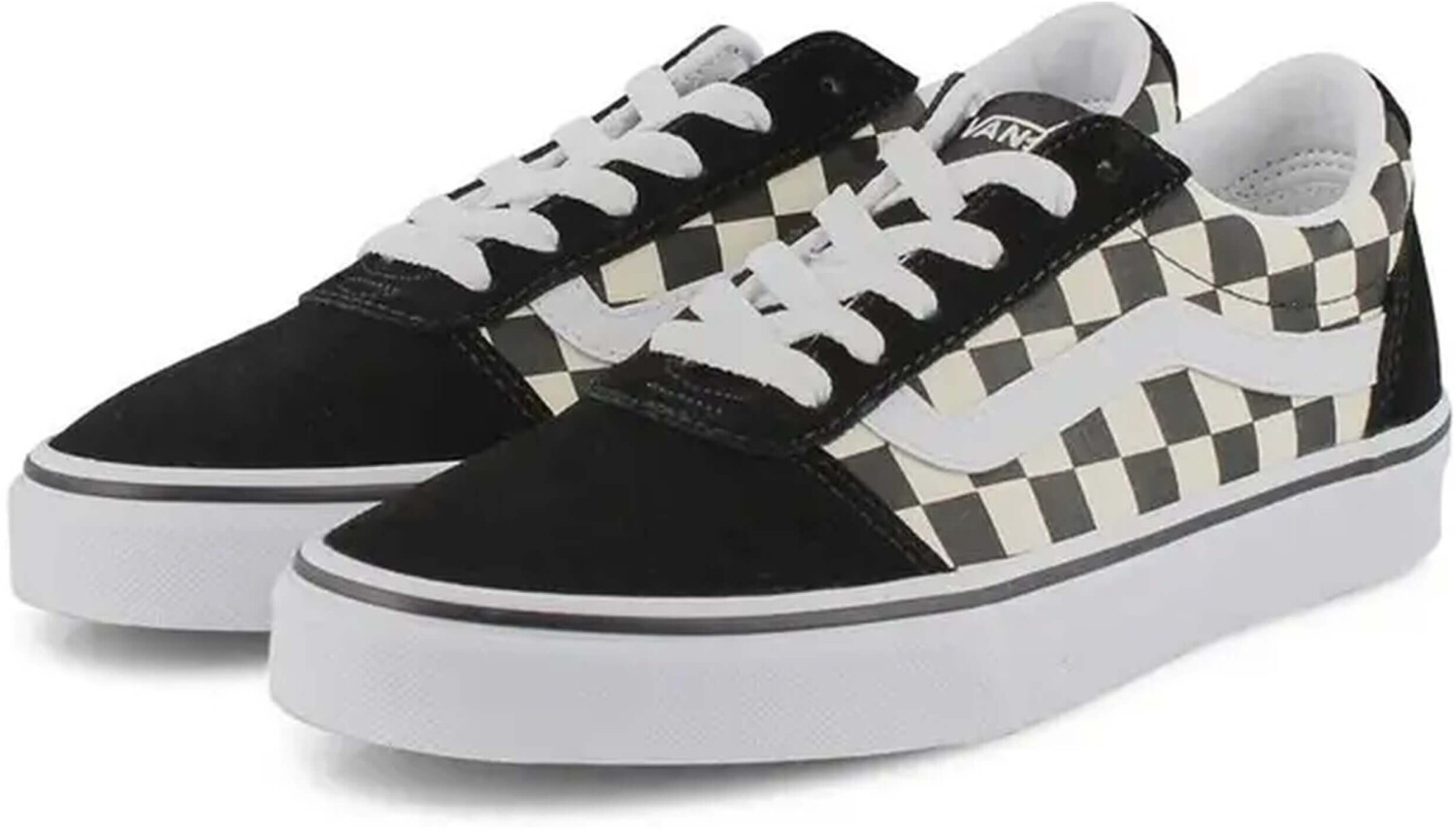 Black and white check vans womens discount
