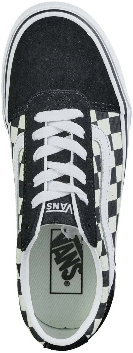 Vans gingham old skool black & true white womens shoes online