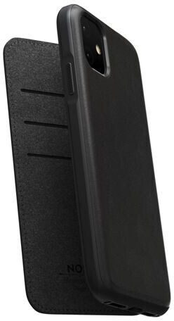 Nomad Nomad Folio Leather Rugged Black iPhone 11