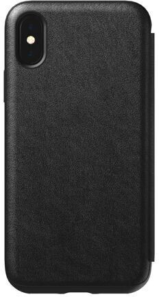 Nomad Nomad Tri-Folio Leather Rugged Black iPhone X / Xs
