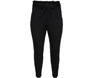Pantaloni VERD MODA Donna EVA HR Loose Paperbag | Vita Alta Con Cintura | Tessuto Morbido Elasticizzato | Colore Nero | Taglia L | 65% Viscosa, 30% Nylon, 5% Elastan
