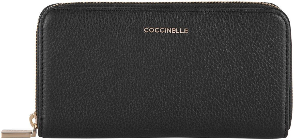 Coccinelle Metallic Soft Zip Wallet black