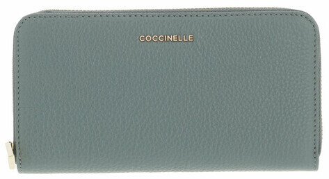 Coccinelle Metallic Soft Zip Wallet shark grey