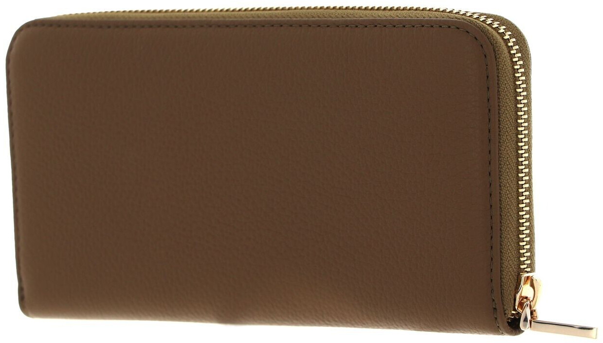 Coccinelle Metallic Soft Zip Wallet olive