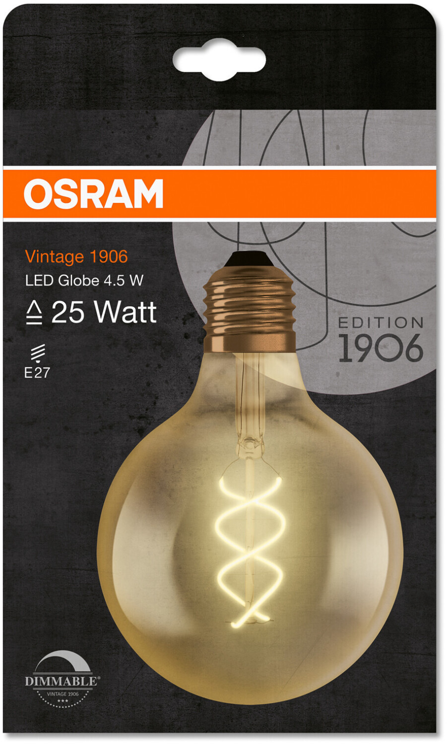 962095 - Ledvance ] Ampoule décorative LED - filament - E27 - 2500K