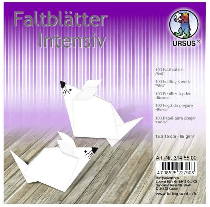 Ursus Folding Sheets Intense Colours Uni 65g