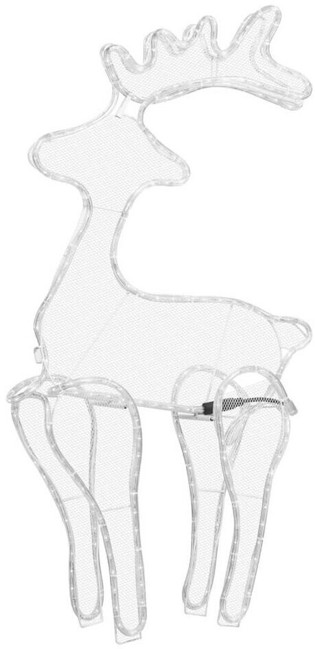 vidaXL Reindeer Mesh LEDs