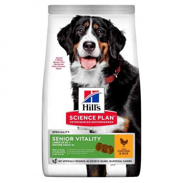 Hill's Science Plan Senior Vitality Large Mature Adult 6+ with Chicken Dry