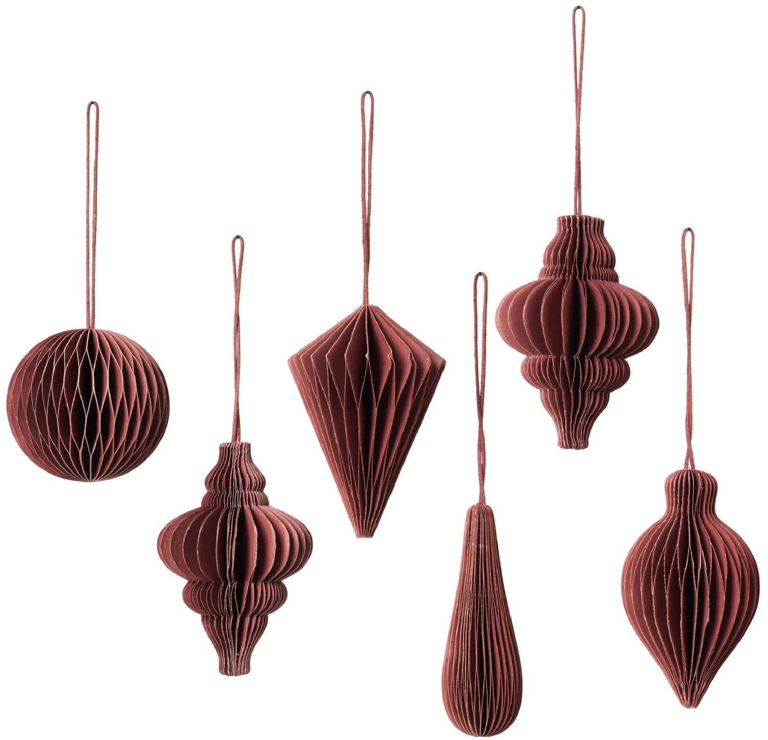 Broste Copenhagen Christmas Hanger 6-Pack red