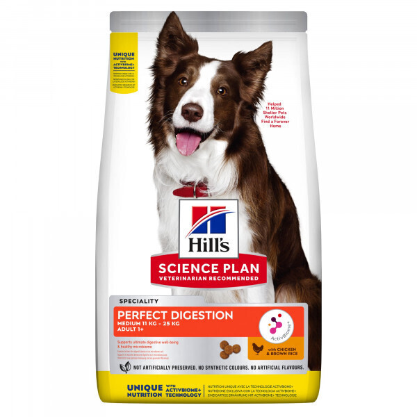 Hill's Science Plan Canine Perfect Digestion Adult Medium Chicken & Rice