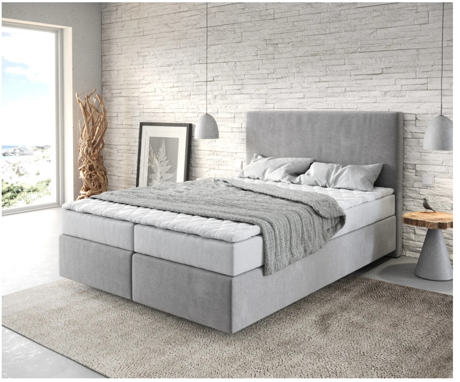DeLife Dream-Well 160x200cm Microfiber Grey