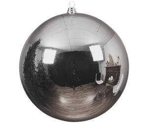 Riesige XXL Christbaumkugel Silber glänzend Weihnachtsbaumkugel 40cm