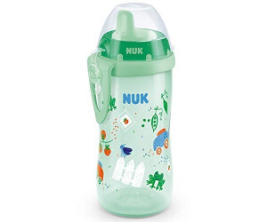 NUK Kiddy Cup Trinklernflasche mit harte Trinktülle 12 auslaufsicher Monate, 