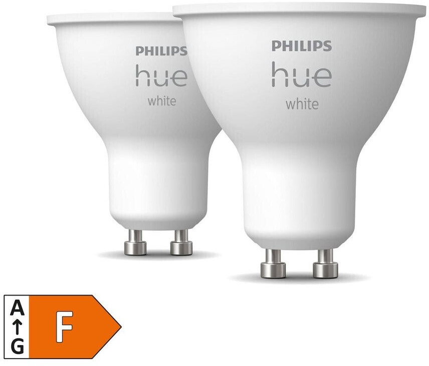 Philips Hue White DIm GU10 5,2W/520lm 2 Pcs. (929001953508) a € 34,99  (oggi)