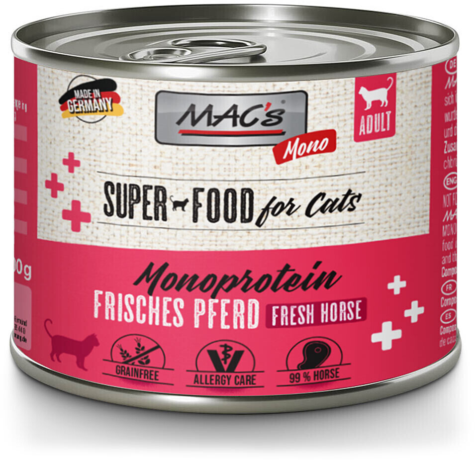 MAC's Wet Cat Food Monoprotein Fresh Horse 200g