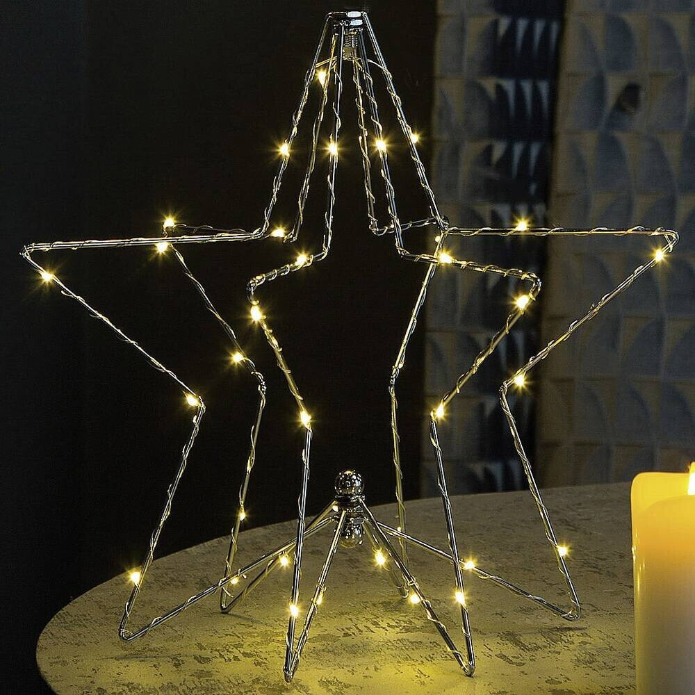 Hellum LED-3D Christmas Star (522624) 6h Timer