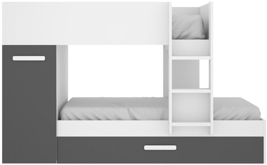 Vente-unique Anthony 90x190cm Anthracite