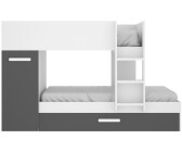 Lit cabane HOMYLAND avec tiroir - 90 x 190 cm - Blanc et chêne