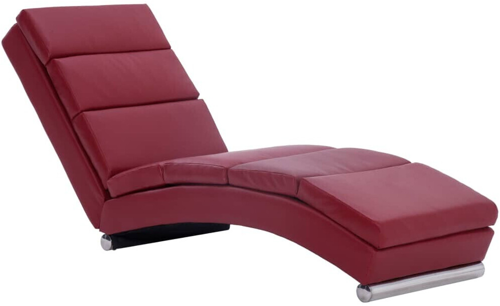 vidaXL Chaiselongue 154 x 52,5 x 72 cm Wine Red
