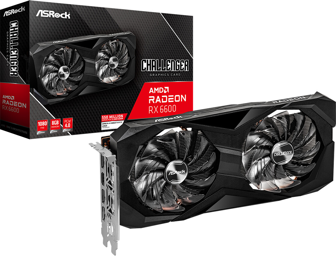 ASRock Radeon RX 6600 Challenger D 8 Go
