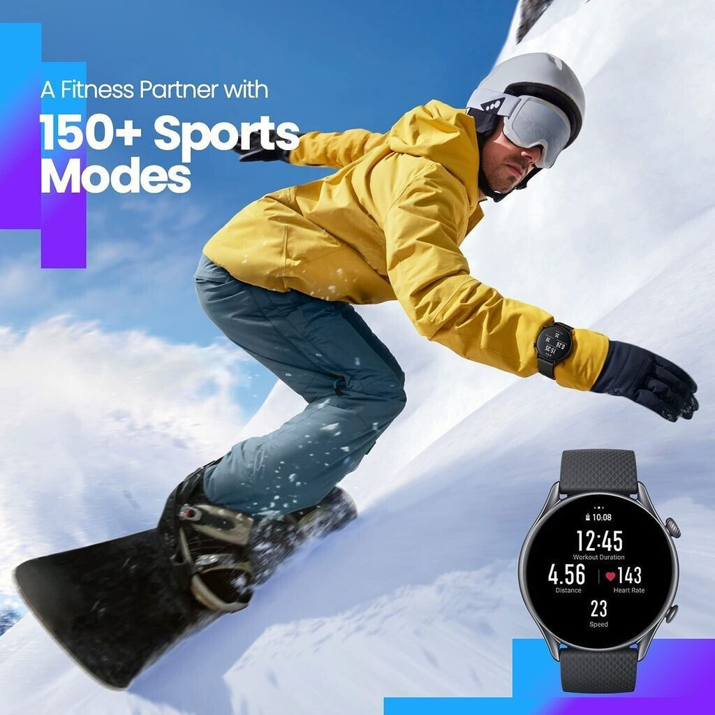 Amazfit GTR 3 Pro Infinite Black ab 135 80 Preisvergleich bei idealo
