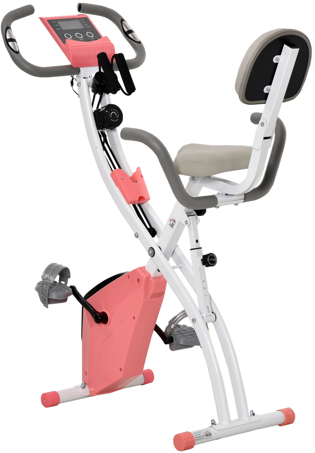 HomCom Hometrainer pink/white (A90-196PK)
