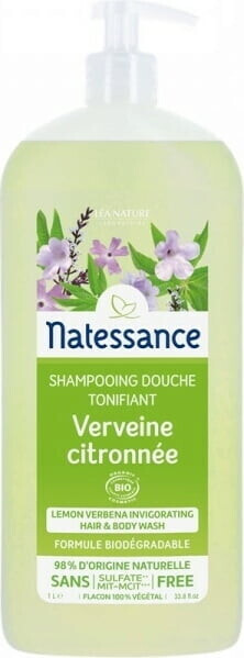 Natessance 2in1 shampoo & shower gel lemon verbena (1000 ml)