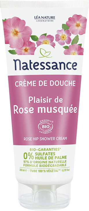 Natessance cream shower wild rose (200 ml)