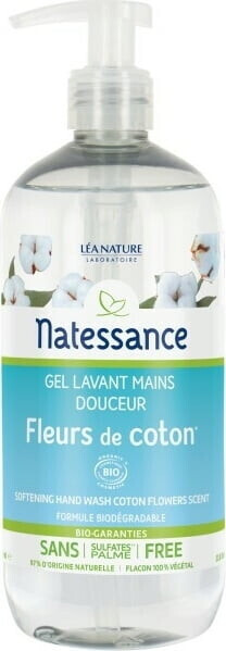 Natessance hand wash gel cotton blossom (500 ml)