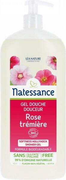 Natessance shower gel hollyhock (1000 ml)