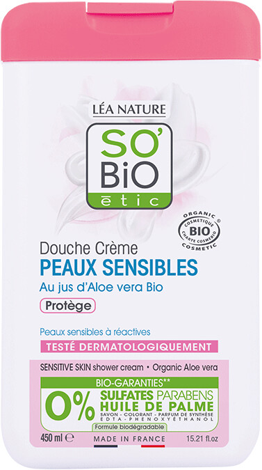 SO’Bio étic shower cream aloe vera