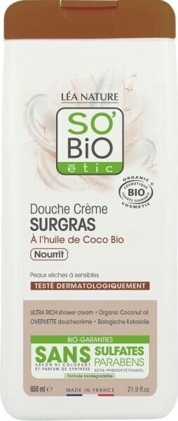 SO’Bio étic Re-greasing Shower Cream Coconut (650 ml)