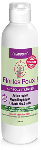 NutriExpert Shampoing fini les poux anti-poux et lentes (200 ml)