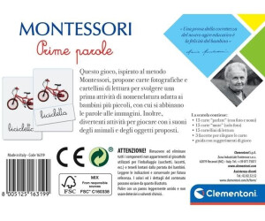 Clementoni Montessori - Carte Prime parole a € 6,60 (oggi)