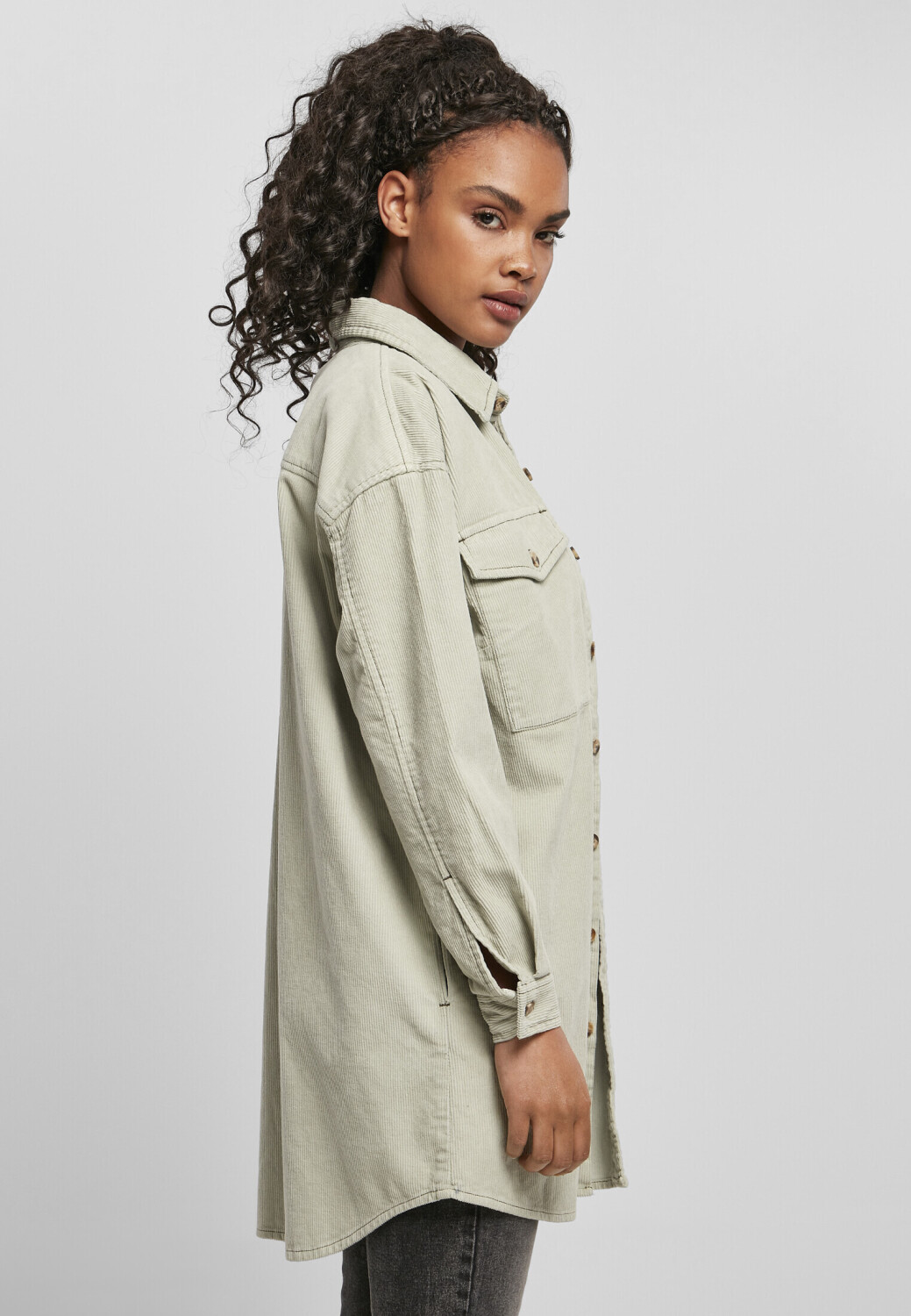 Urban Classics Ladies Long Corduroy Overshirt (TB4544-03259-0037)  softsalvia ab 30,19 € | Preisvergleich bei | Hemden
