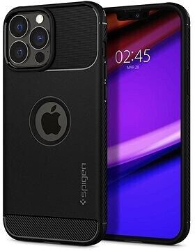 Spigen Spigen Rugged Armor Matte Black iPhone 13 Pro Max