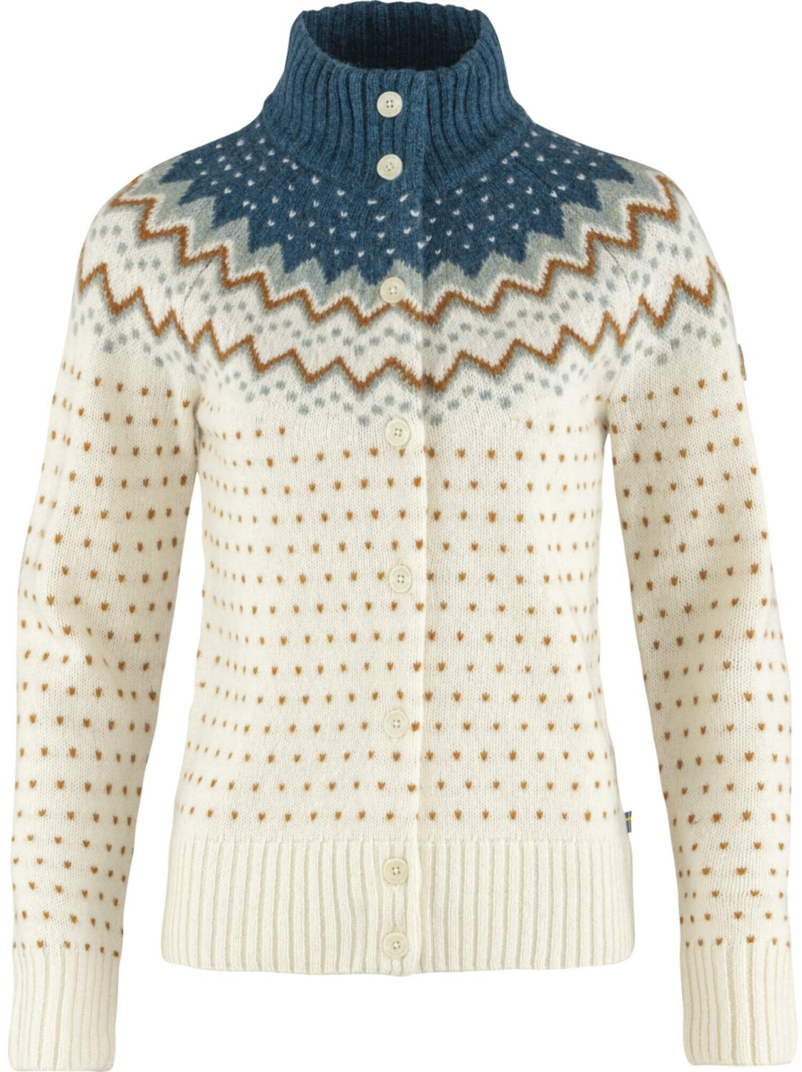 Fjällräven Övik Knit Cardigan W glacier green