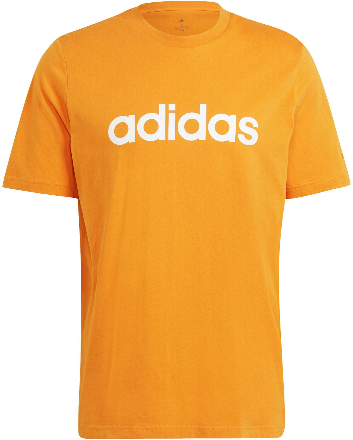 Adidas Essentials Embroidered Linear Logo TShirt focus orange/white au meilleur prix sur idealo.fr
