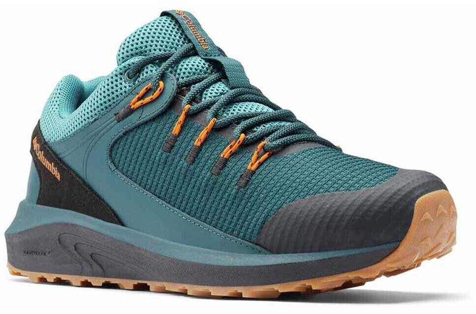 columbia men's trailstorm waterproof dark grey bright gold 10