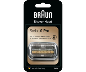 Braun Series 9 Shaver Replacement Head, Compatible with All Series 9 Electric  Shavers For Men (94M), Fits 9465cc, 9477cc, 9460cc, 9419s, 9390cc, 9385cc,  9330s, …