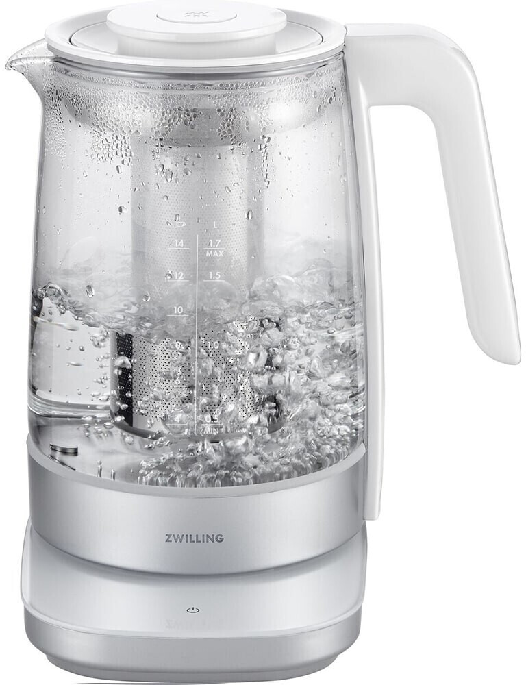 ZWILLING Enfinigy Elektrischer Wasserkocher Teeau 1,7 Weiß