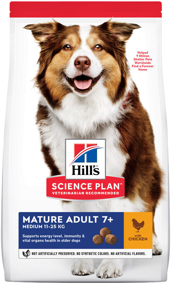 Hill's Science Plan Canine Mature Adult 7+ Medium with Chicken Dry
