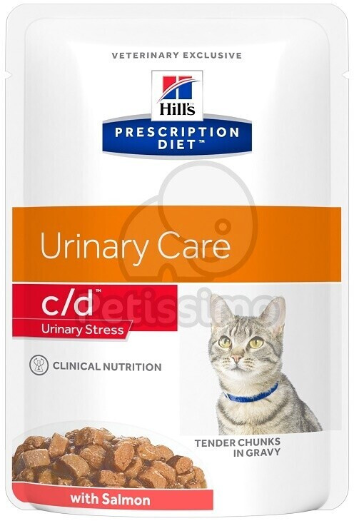 Hill's Prescription Diet Feline c/d Urinary Stress Salmon Wet Food 85g
