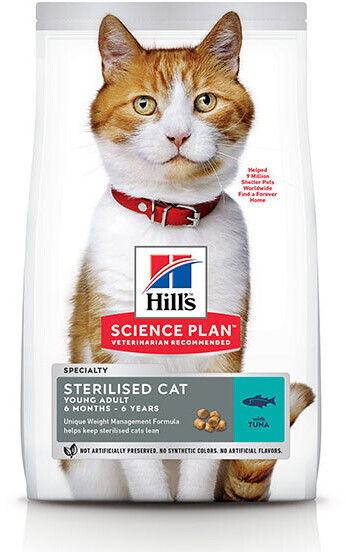 Hill's Science Plan Feline Sterilised Young Adult Tuna 10kg