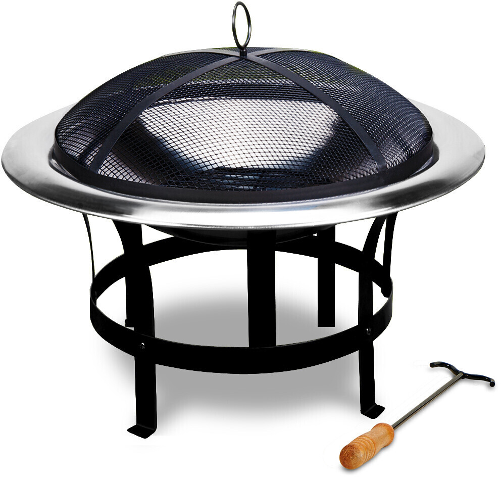 barbecue type cloche avec couvercle sur pied, diamètre 45cm