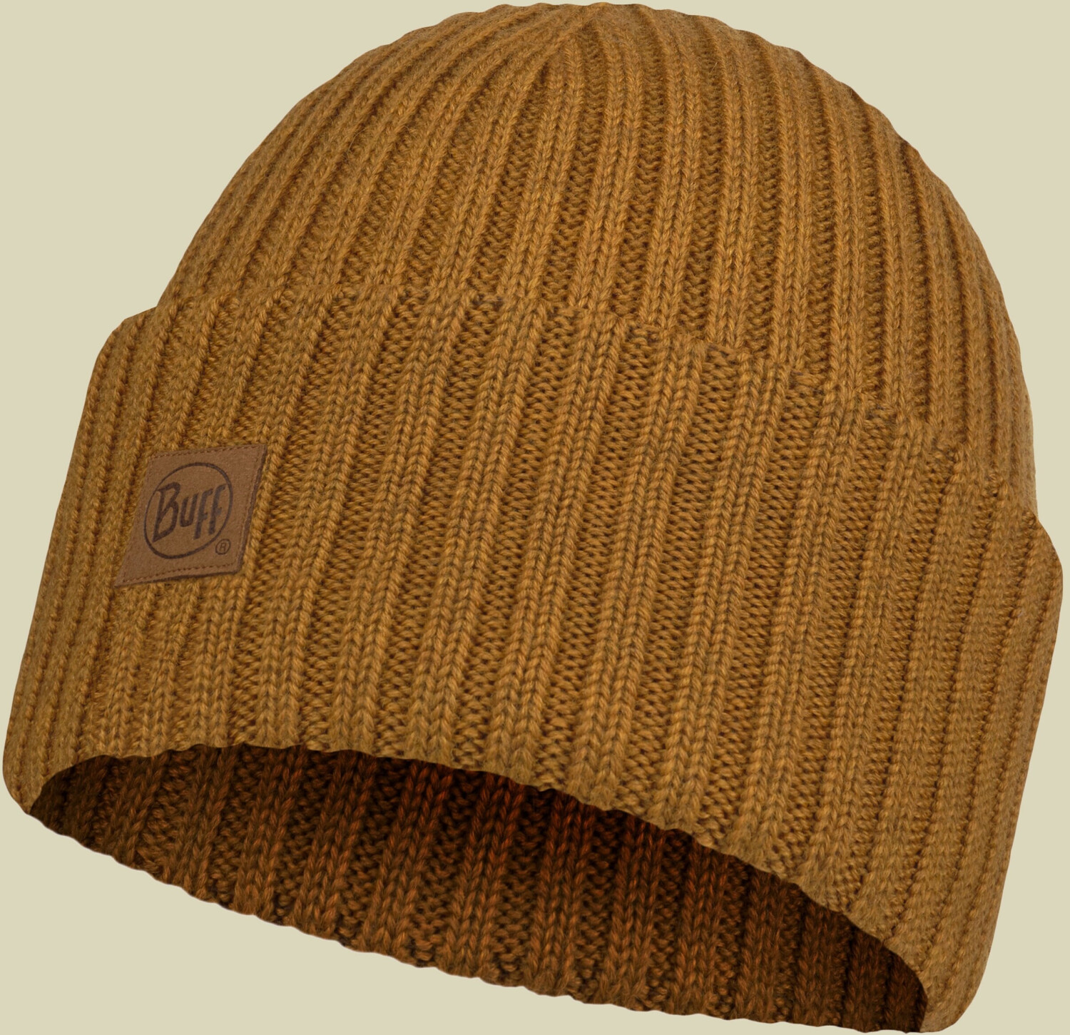 Buff Merino Wool Fisherman Ervin Beanie yellow